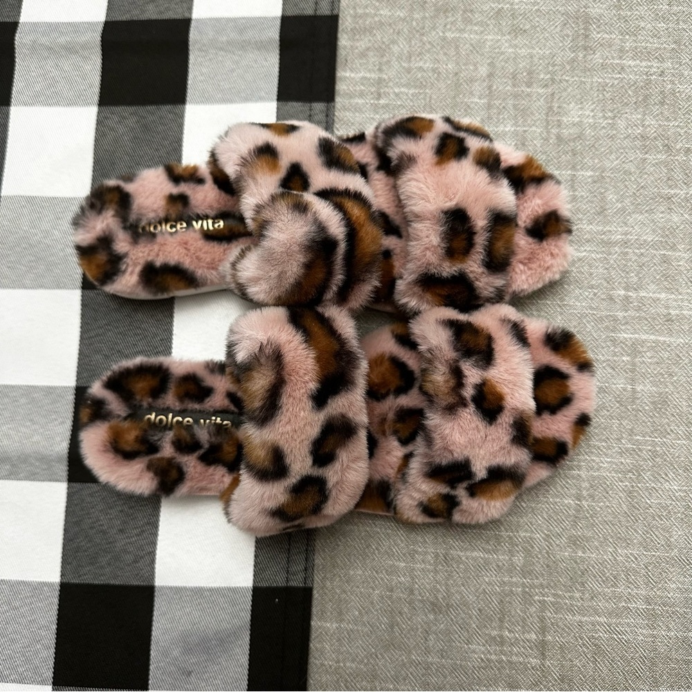 Dolce Vita Faux Fur Sandal Slippers